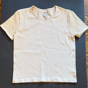 Abound Off-White Ribbed Tee